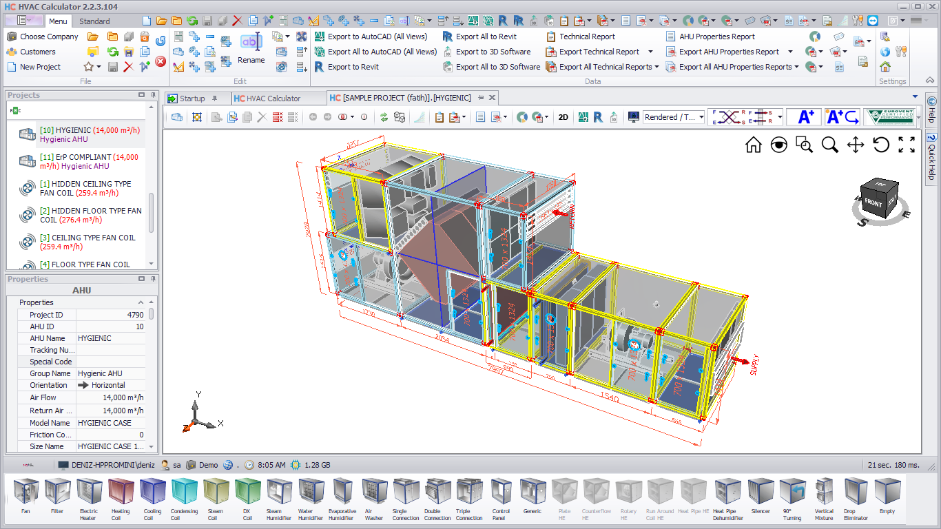 HVACCalculator application preview